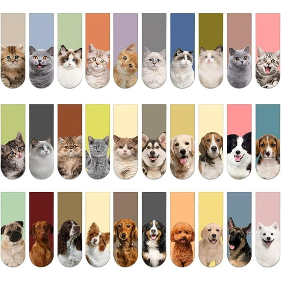 A house of tools Magnetic 30PCS Cute Magnet Bookmark Clips for Women, Men, Kids, Teachers & Pets