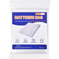 A house of tools Mattress Bag for Moving Storage - Plastic Mattress Protector Cover, Twin and Full Size (1Pack, Twin/Full)