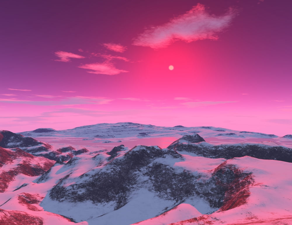 A hypothetical planet orbiting a red dwarf star Canvas Art - Ron MillerStocktrek Images (16 x 13)