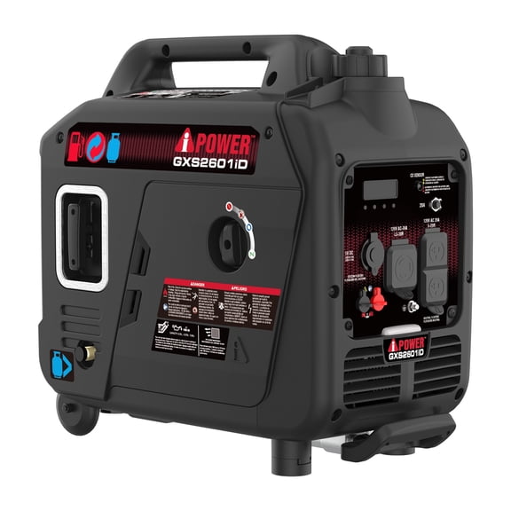 A-iPower 2600-Watt Dual Fuel Portable Inverter Generator, Parallel Ready