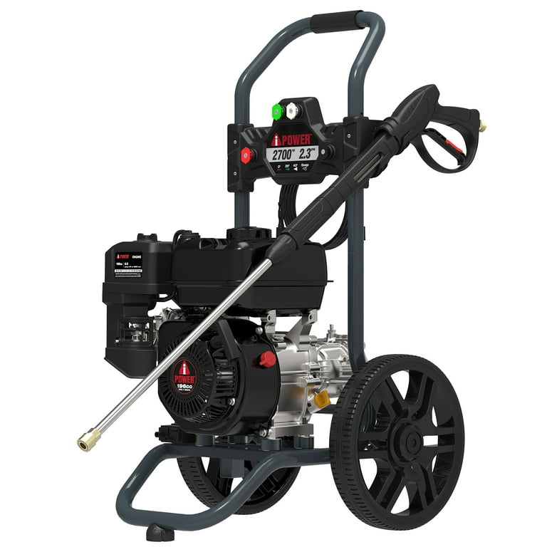 A iPower 2700 PSI at 2.3 GPM 196cc 4 Cycle OHV Gas Powered Cold Water Pressure Washer