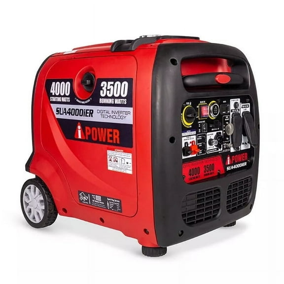 A-iPower 4000W Gas Inverter Generator, Electric Start, Quiet, RV Ready, Portable