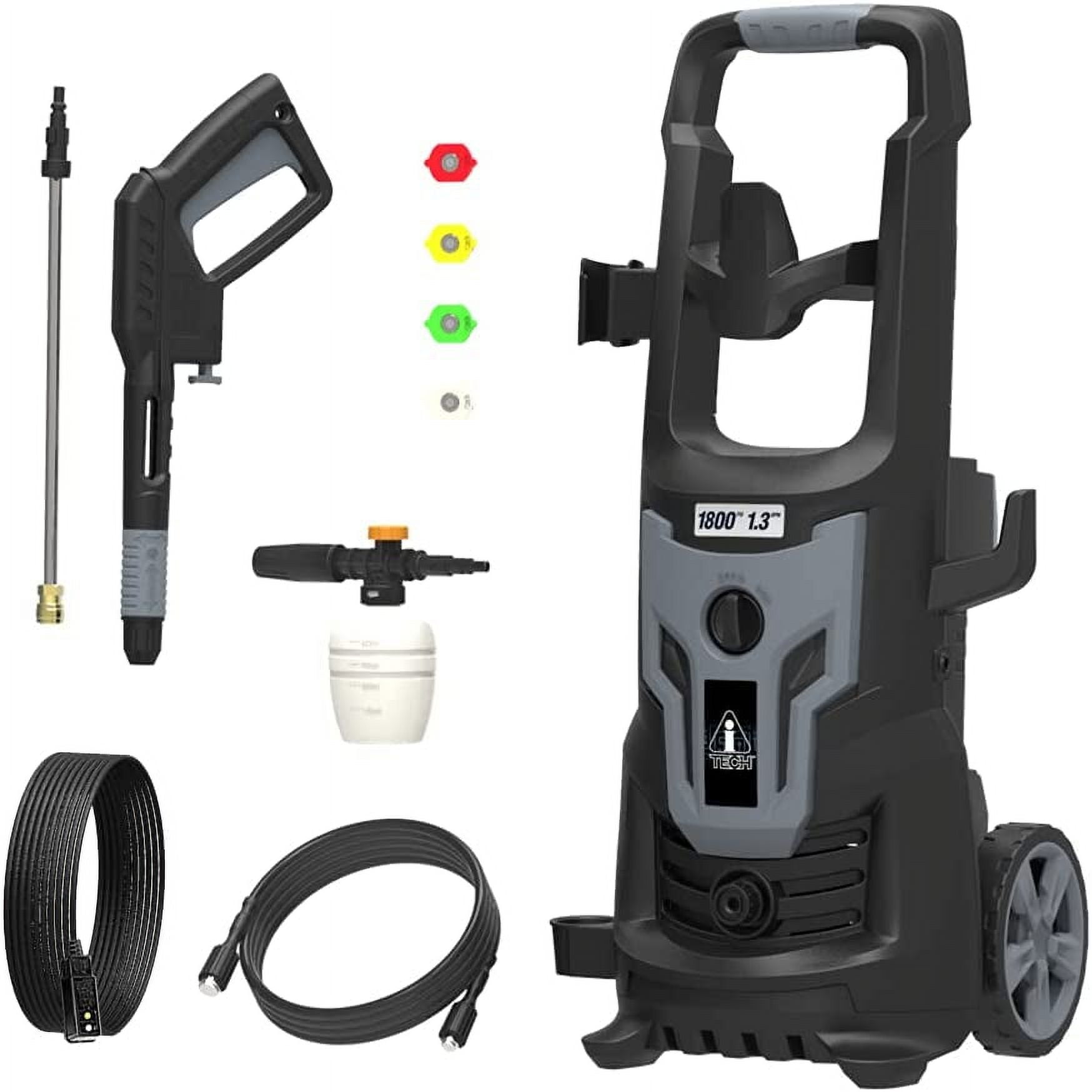 AiTech 1800 PSI 1.3 GPM Electric High Pressure Power Wash Machine with