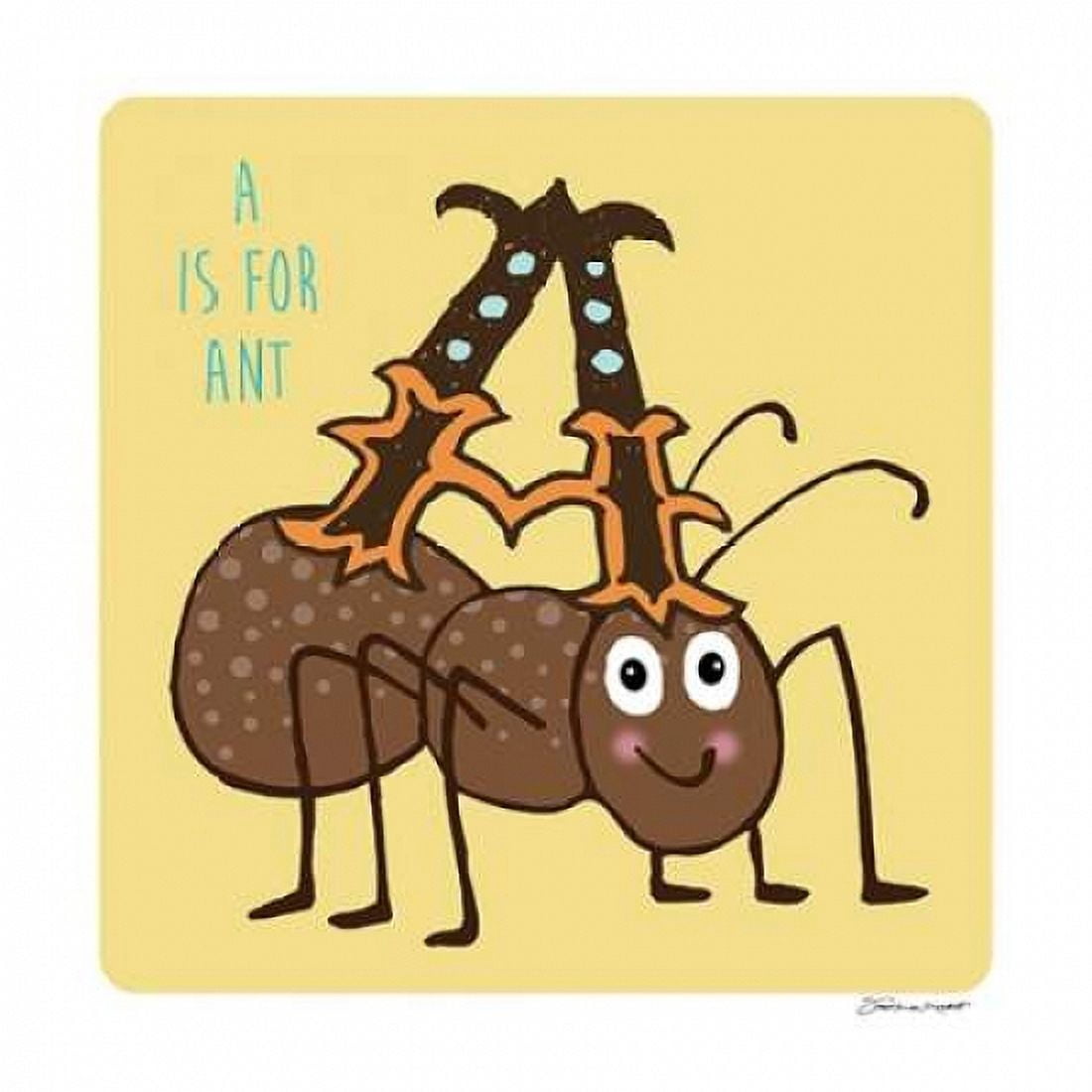 A is For Ant Canvas Art - Stephanie Marrott (24 x 24)