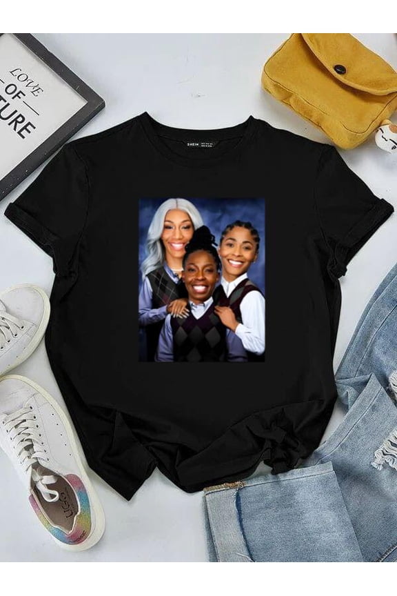 A'ja Wilson Las Vegas Aces Step Sisters Vintage WNBA Graphic T-Shirt Unisex, for men & women, up to size 5XL
