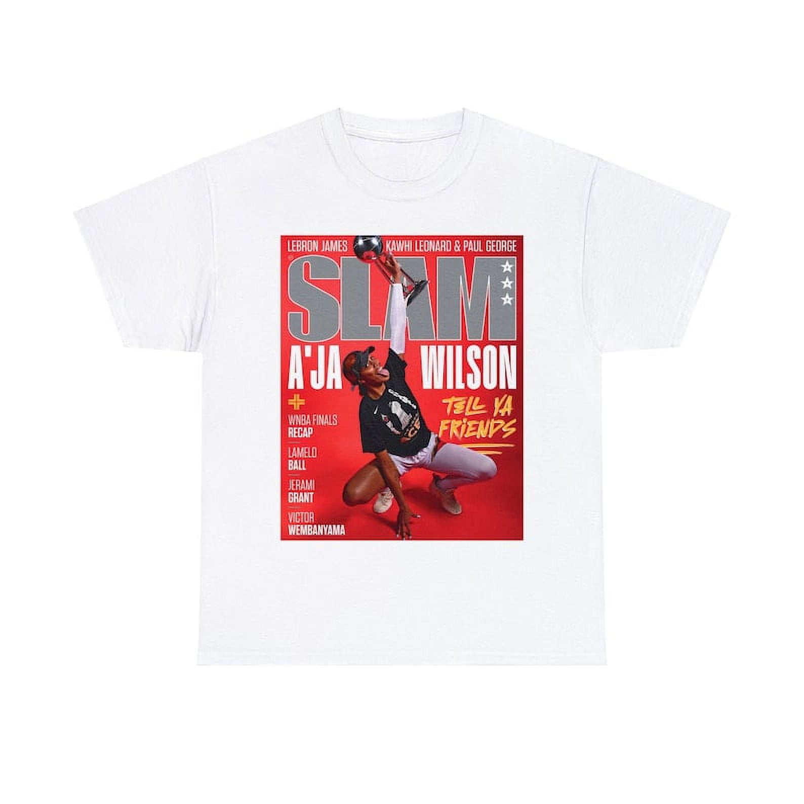 A'ja Wilson Las Vegas Aces WNBA Basketball Slam Cover Tee Shirt