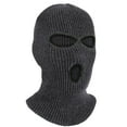 thumbnail image 1 of A knitted mask 3 Hole Ski Mask Winter Warmer Full Face Balaclava Outdoor Sports Thermal Cap for Men Women, 1 of 7