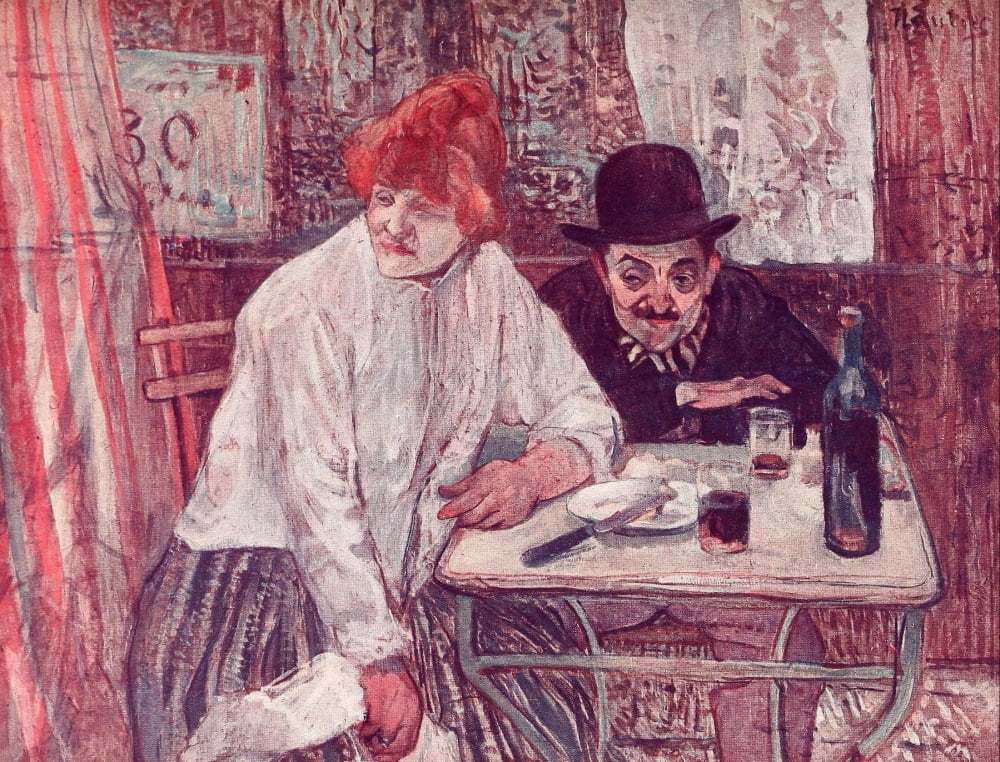 A la Mie Canvas Art - H de Toulouse-Lautrec (18 x 24)