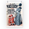 thumbnail image 1 of A la Place Clichy - Costumes Demiers Vintage Poster (artist: Cheret) France c. 1883 (16x24 Giclee Gallery Print, Wall Decor Travel Poster), 1 of 3
