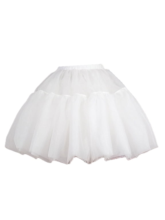 A-line Petticoat Crinoline Short Slips Wedding Accessories Fluffy Tutu Skirt 50s Vintage Underskirt Multi Layers