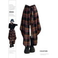 thumbnail image 1 of A-line Plaid Skirt Vintage Aesthetic Y2k Long Skirt Harajuku Streetwear Emo Asymmetrical Skirt 2000s Clothes Summer 2024, 1 of 2