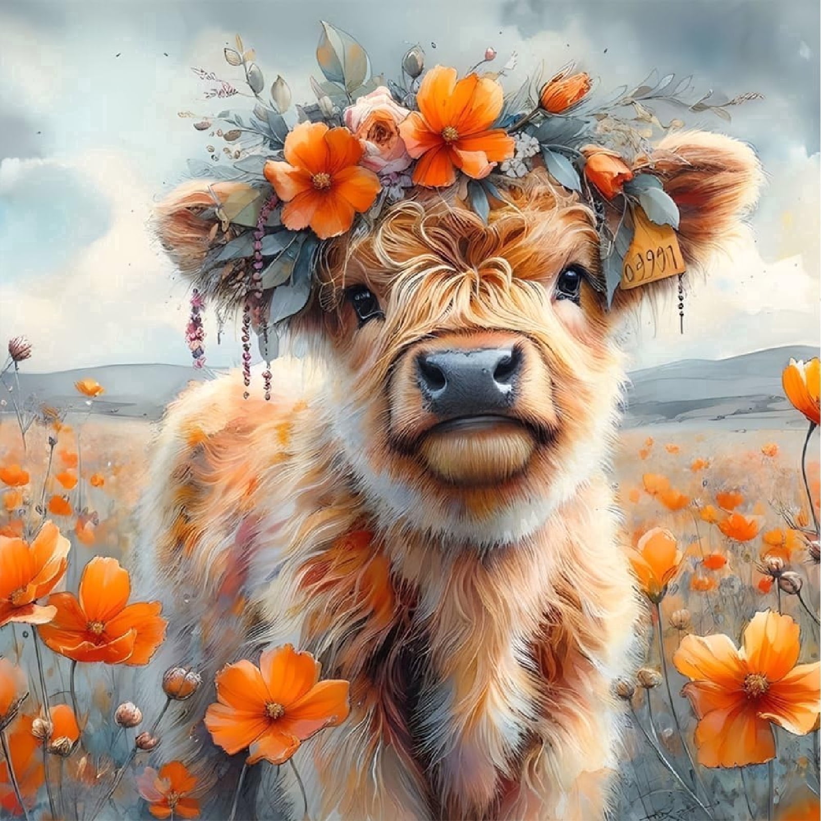 CSZPPQAF 5D DIY Diamond Art Kits For Adults Beginners Highland Cow cszppqaf-5d-diy-diamond-art-kits-for-adults-beginners-highland-cow