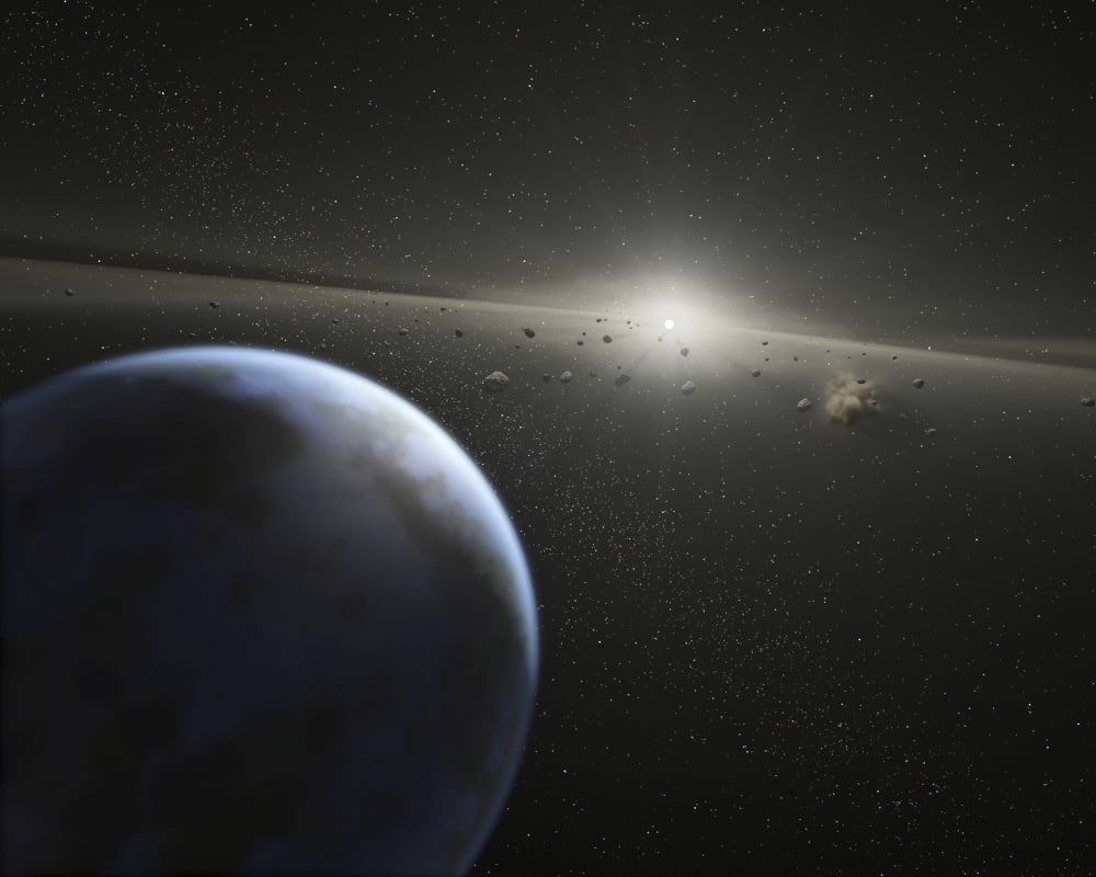 A massive asteroid belt in orbit around a star the same age and size as our Sun Canvas Art - Stocktrek Images (31 x 25)