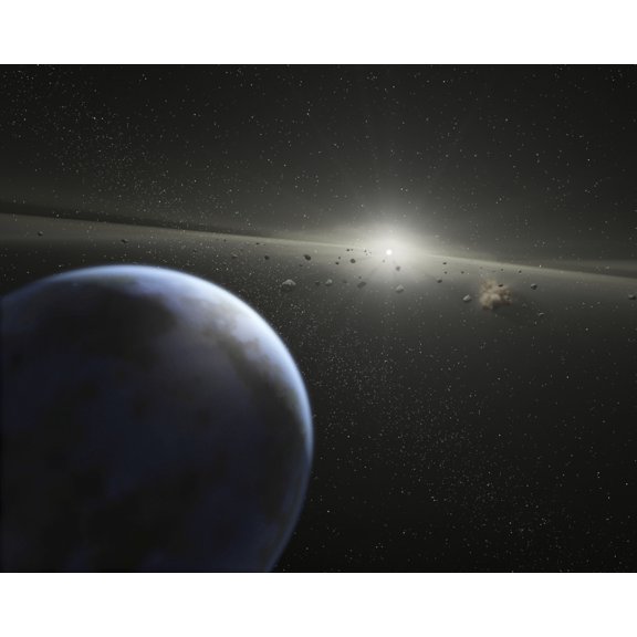 A massive asteroid belt in orbit around a star the same age and size as our Sun Canvas Art - Stocktrek Images (31 x 25)