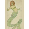 thumbnail image 1 of A mermaid done by a very famous artist, Wayne Woodard, who did work for many fantasy and science fiction publications. Poster Print by Hannes Bok (18 x 24), 1 of 1