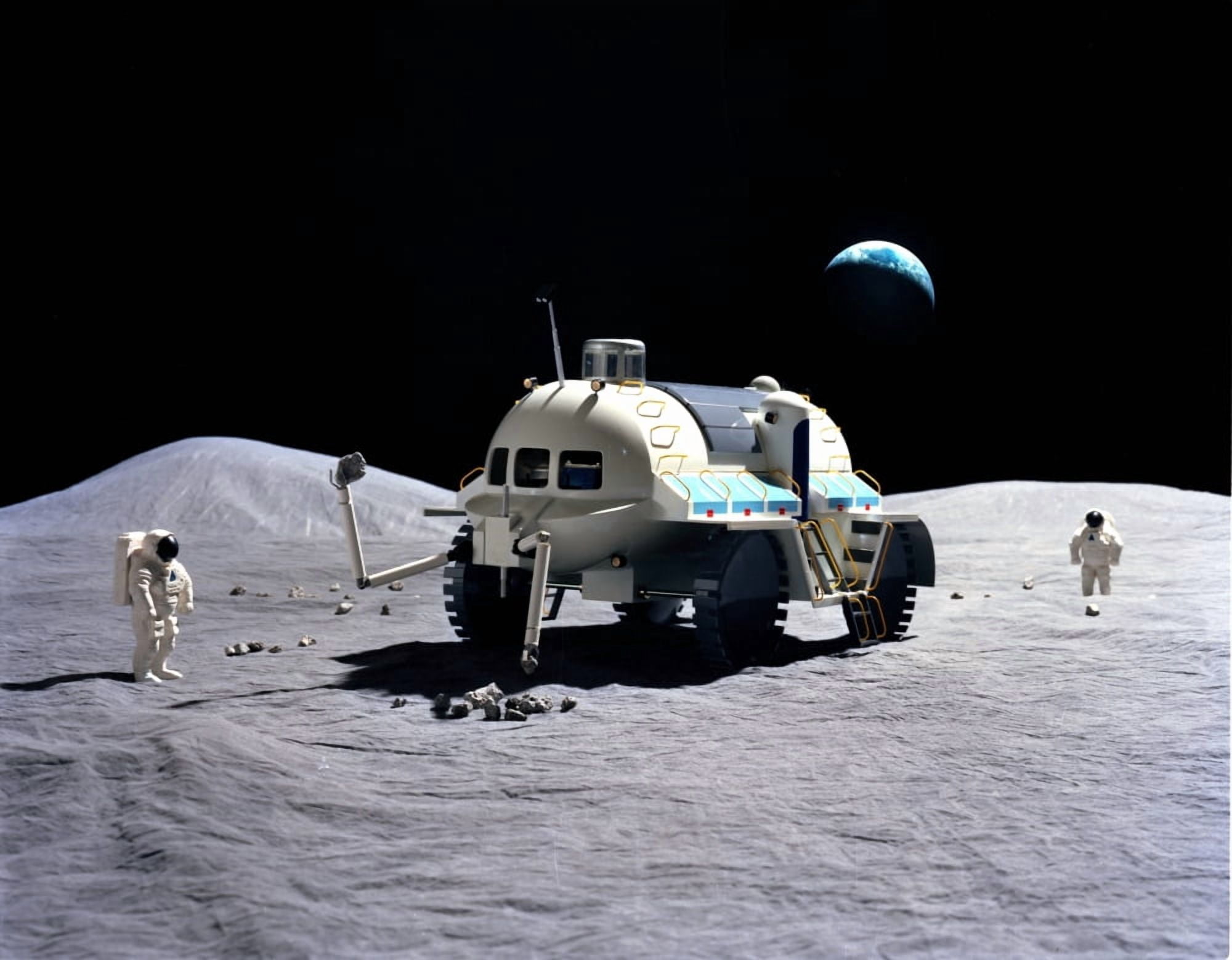A model of a baseline lunar surface roving vehicle Canvas Art - Stocktrek Images (32 x 25)