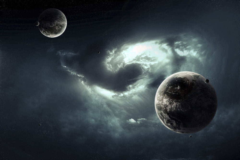 A nearby nebula forming deadly vortex Canvas Art - Tomasz DabrowskiStocktrek Images (17 x 12)