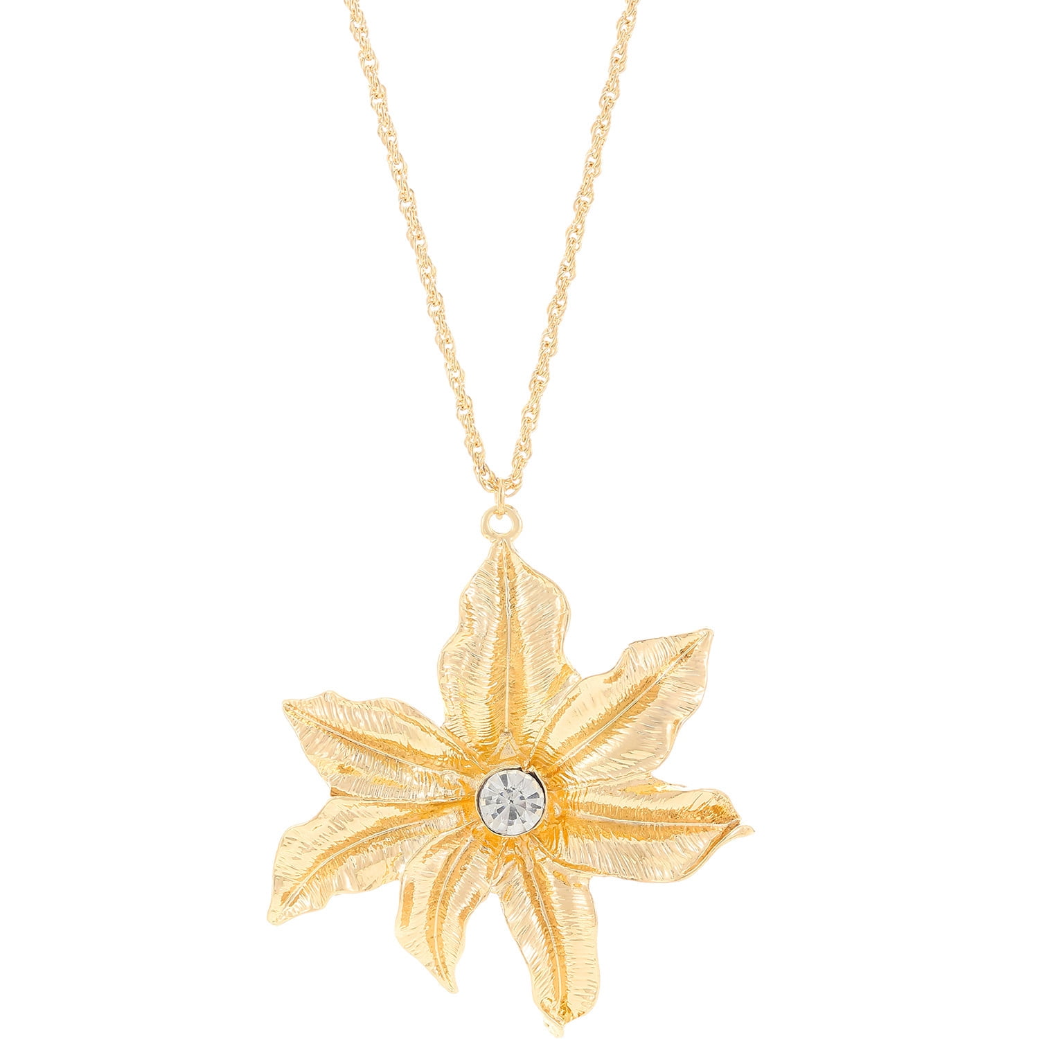 SHIYE TOYS STORE A niche temperament diamond encrusted lily pendant necklace Jewelry Gift for Women