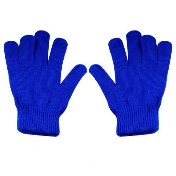A pair Autumn And Winter Gloves, Warm Keeping Gloves, Knitted Elastic Cycling Gloves For Men And Women