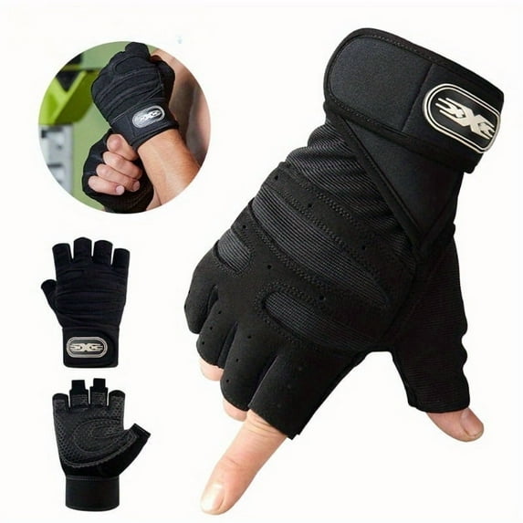 Men Women Wristband Shockproof Weight Lifting Gloves