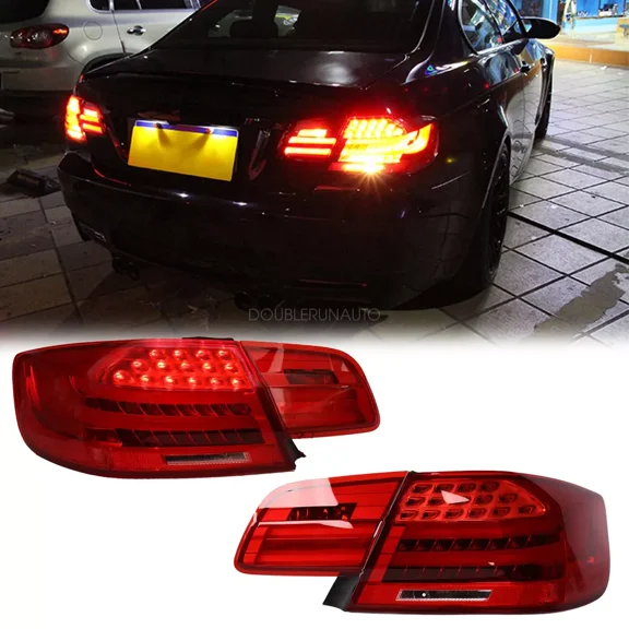 A pair TAIL LIGHTS LED Rear Lamp Assembly For BMW M3 E92 coupe 328i 335i 330i