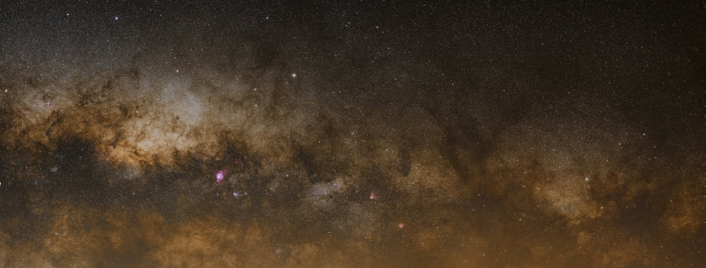 A panorama of the Milky Way Canvas Art - Luis ArgerichStocktrek Images (23 x 9)
