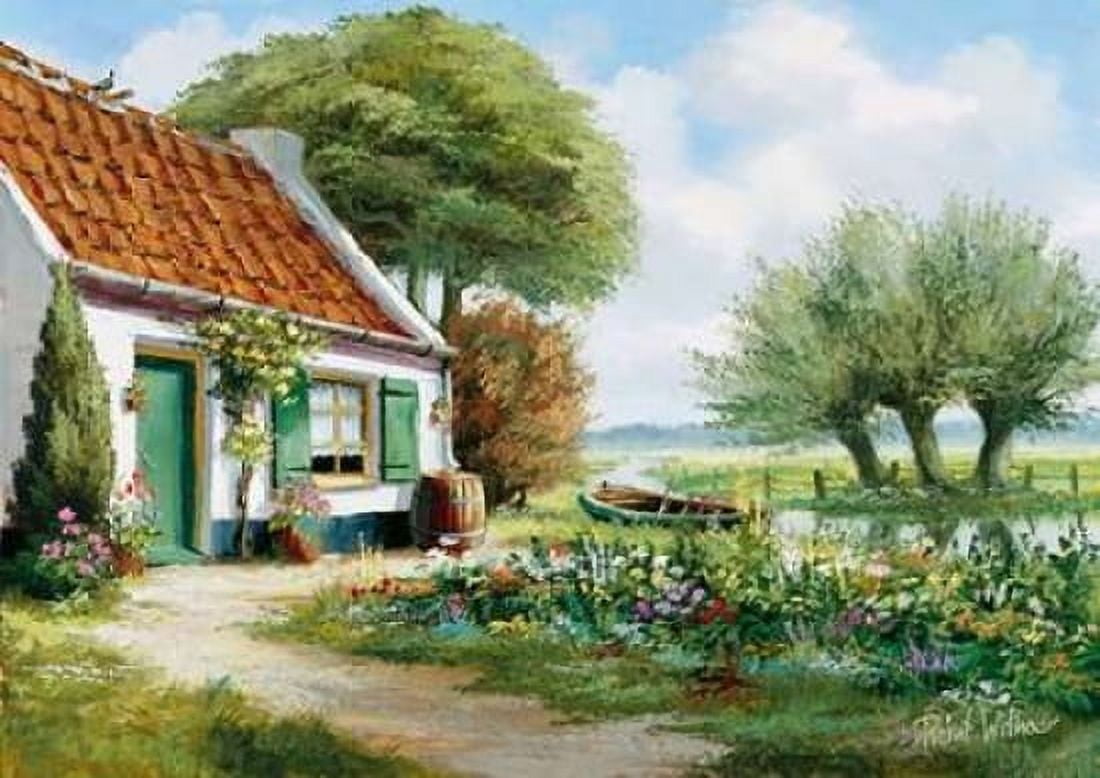 A peaceful place Canvas Art - Reint Withaar (20 x 28)
