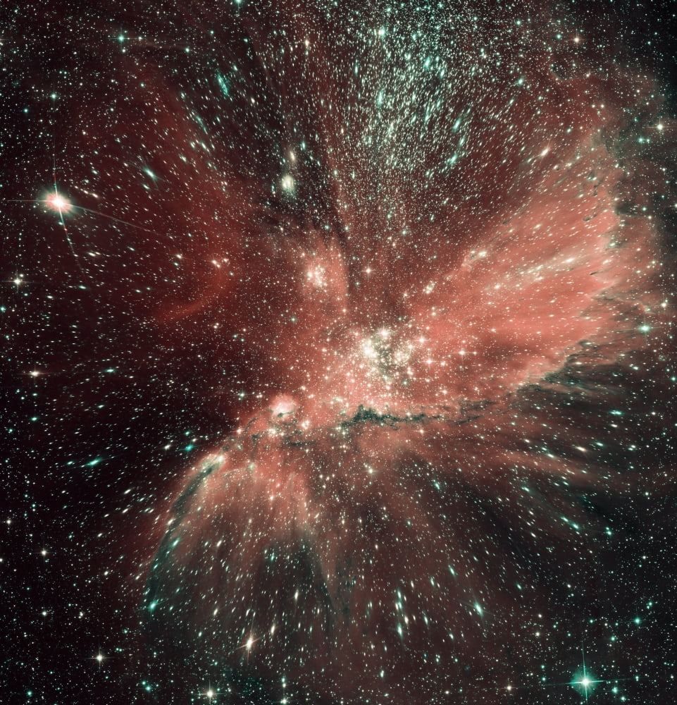 A population of infant stars in the Milky Way satellite galaxy the Small Magellanic Cloud Canvas Art - Stocktrek Images (27 x 28)