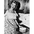 thumbnail image 1 of A portrait of Dale Evans with a cake Photo Print (24 x 30), 1 of 1