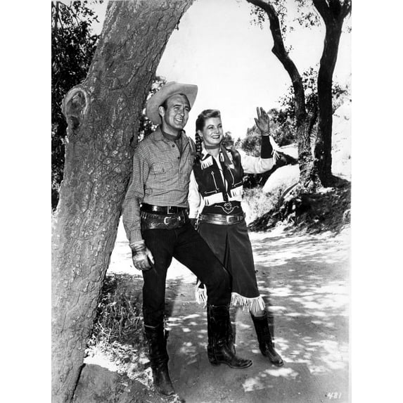 A portrait of Gail Davis and co star Photo Print (24 x 30)