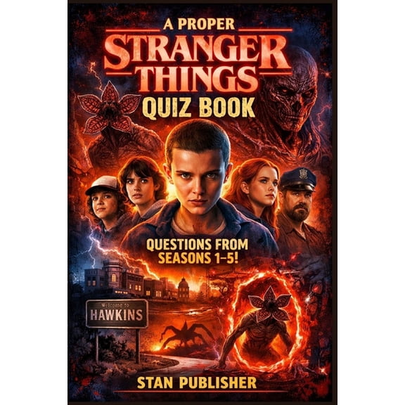 A proper Stranger Things quiz book with questions from seasons 1-5, (Paperback)