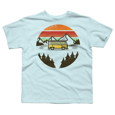 A quiet place Boys Light Blue Graphic Tee - Design By Humans  XL