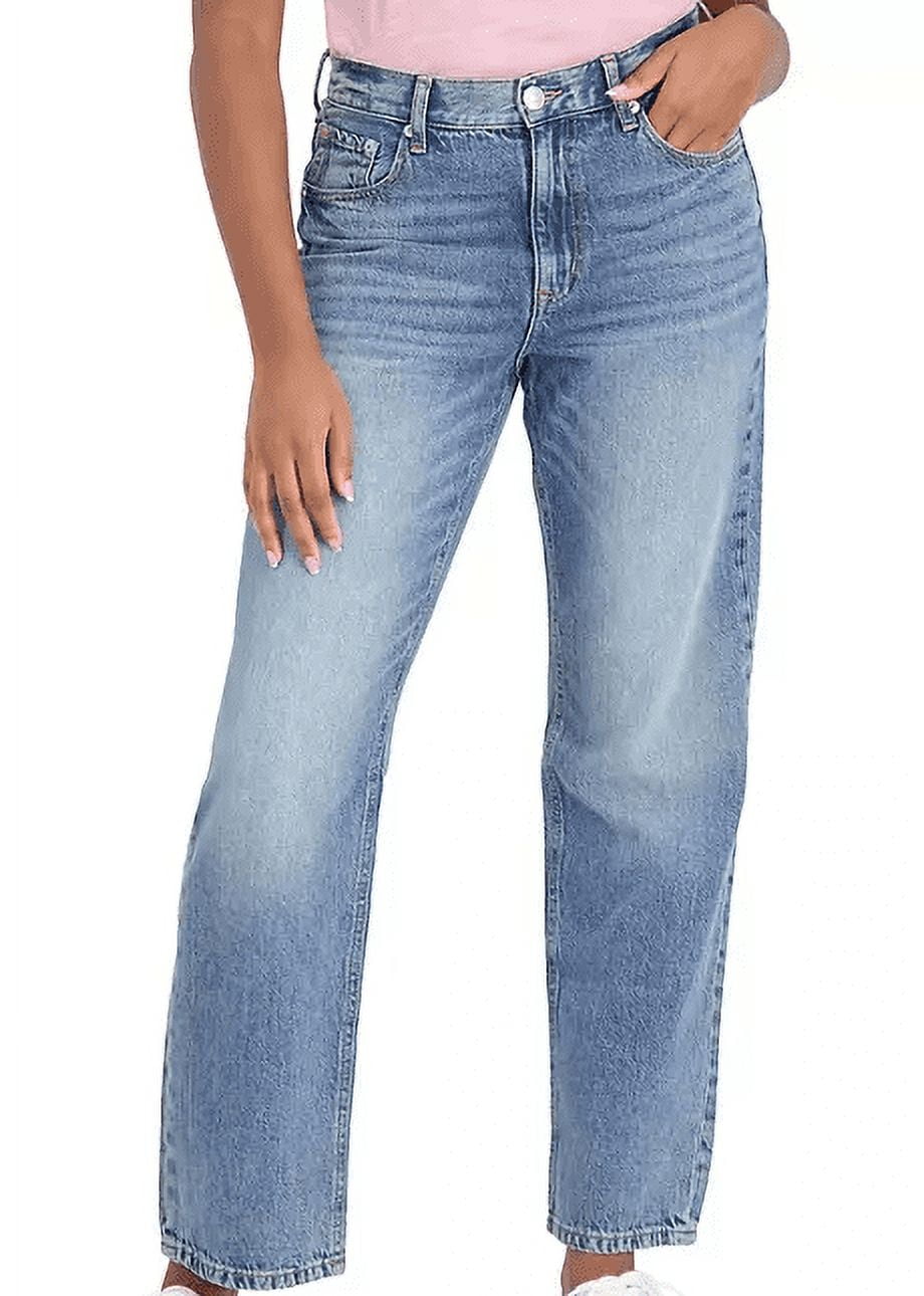 Aéropostale Women's High Rise Baggy Jean (Medium Wash, 16