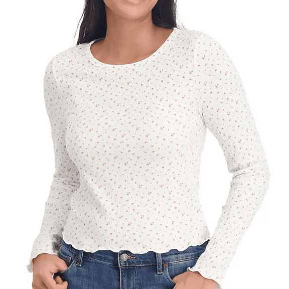 Aropostale Women's Shrunken Tee (Floral, XXL)