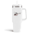thumbnail image 1 of Aeromugs 40 oz Stainless Steel Insulated Travel Tumbler with Straw & Handle – Leakproof Lid | Aérospatiale SA 315B Lama, 1 of 4