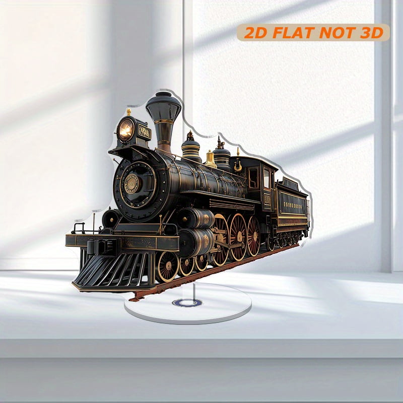 A rotating acrylic display featuring a high-resolution rendering of a ...