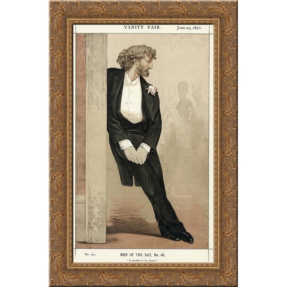 A sacrifice to the Graces 24x16 Gold Ornate Wood Framed Canvas Art by Frederic Leighton