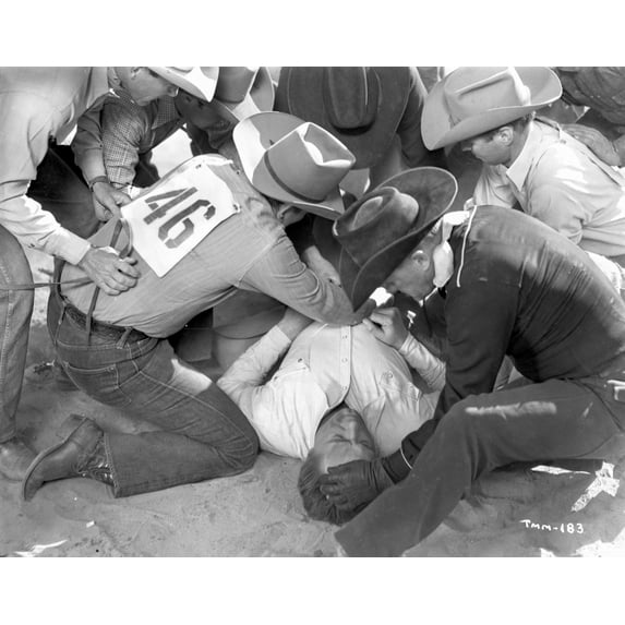 A scene from The Lusty Men Photo Print (24 x 30)