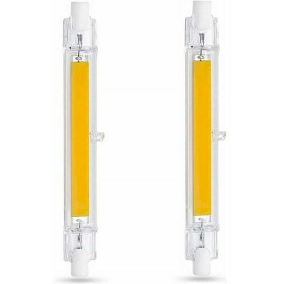 A set of 2 LED bulbs R7S 118 mm 9 W cool white 6000 K, 1000 lm, equivalent to halogen lamp R7S J118