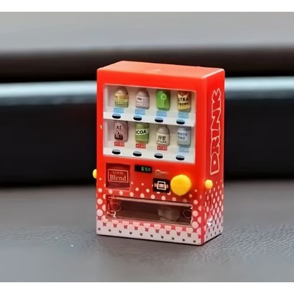 A set of 3 random models, 1:12 scale miniature vending machine dollhouse, a miniature landscape ornament, suitable for home and computer desktops.