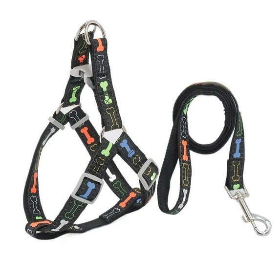 A set of cartoon bone dog harness handles for indoor and outdoor use