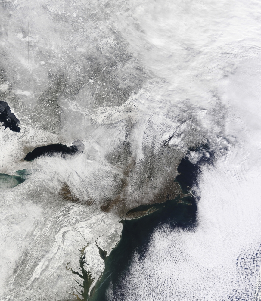 A severe winter storm around the Washington DC area Canvas Art - Stocktrek Images (26 x 30)
