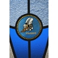 thumbnail image 1 of A single Seabee logo built into a stained-glass window Poster Print, 1 of 2