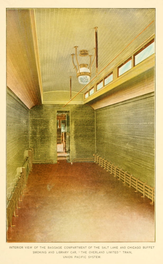 A souvenir of the Overland limited train 1897 Baggage Compartment Canvas Art - Unknown (18 x 24)