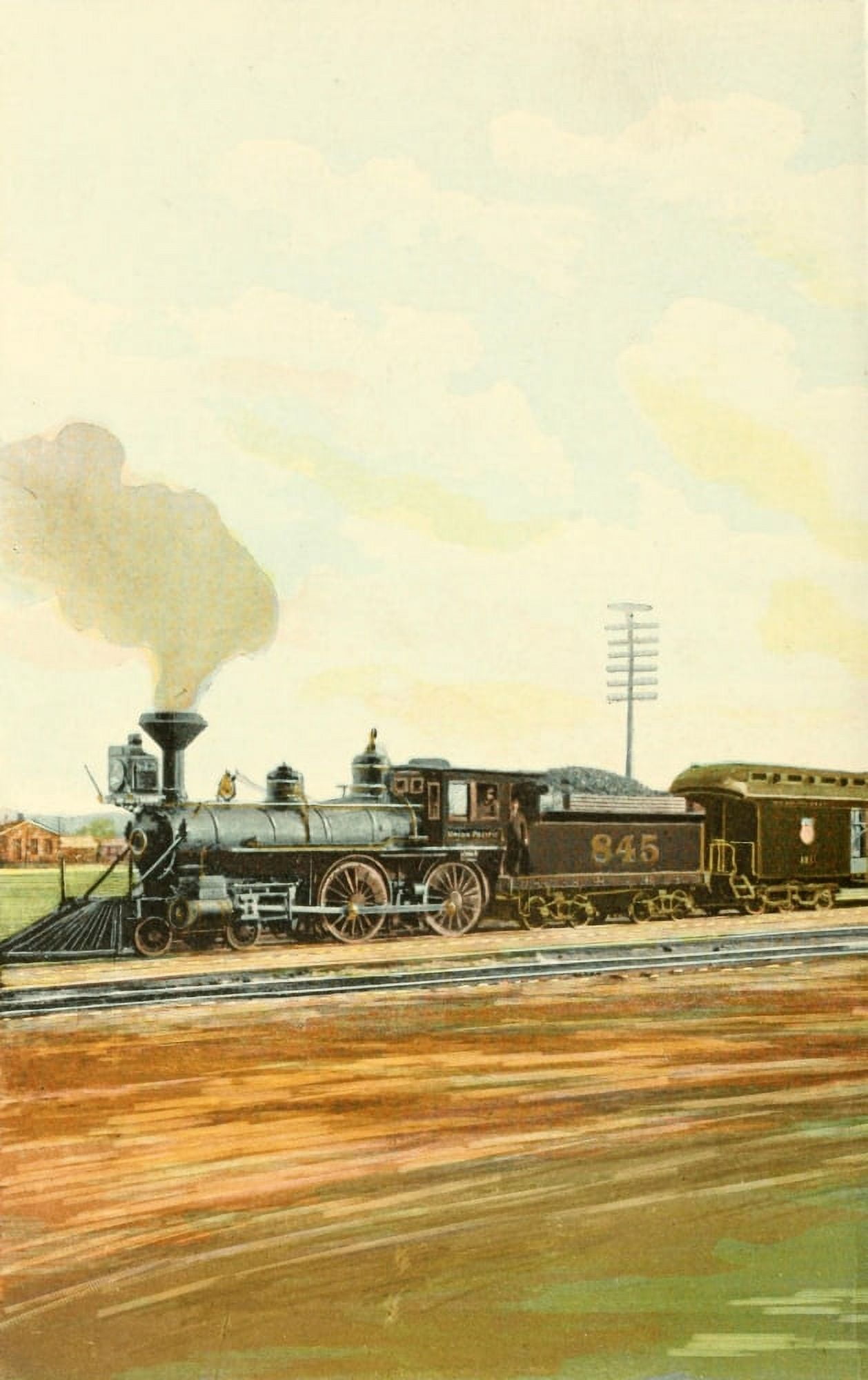 A souvenir of the Overland limited train 1897 Exterior View 1 Canvas Art - Unknown (24 x 36)