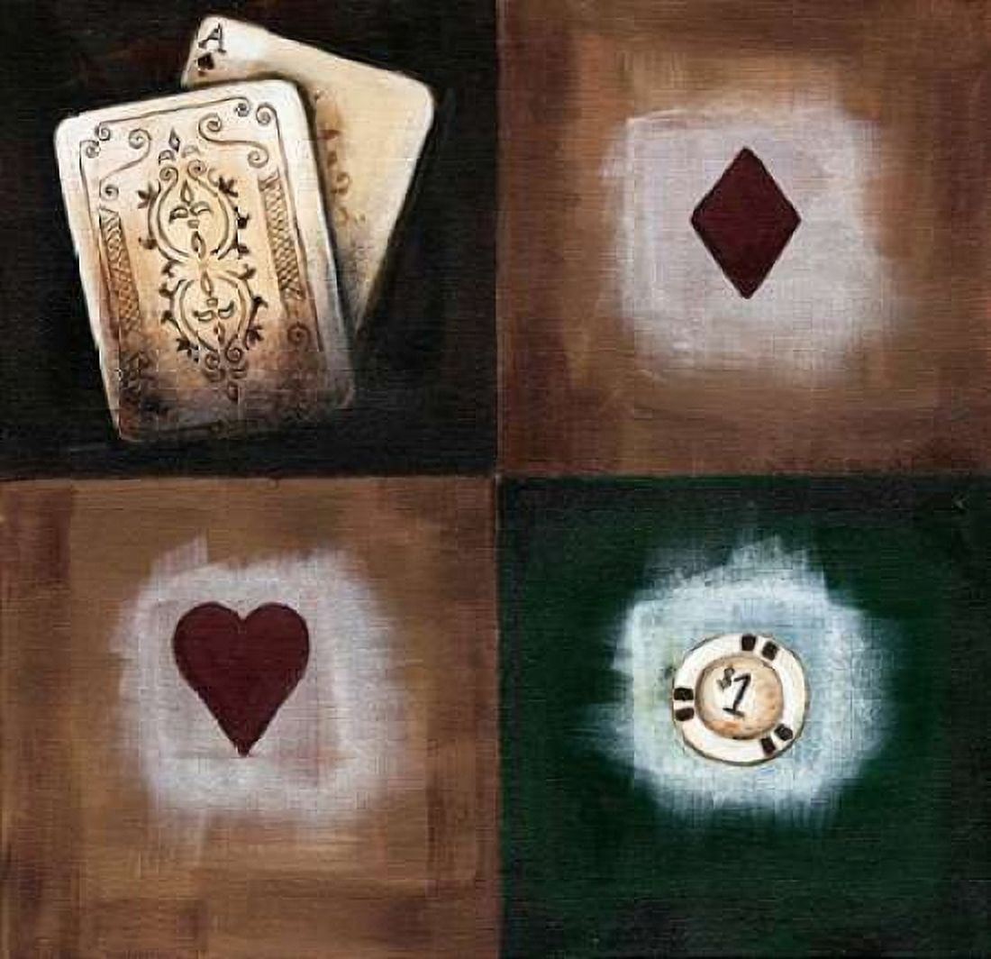 A-spades Canvas Art - Wendy Fields (24 x 24)