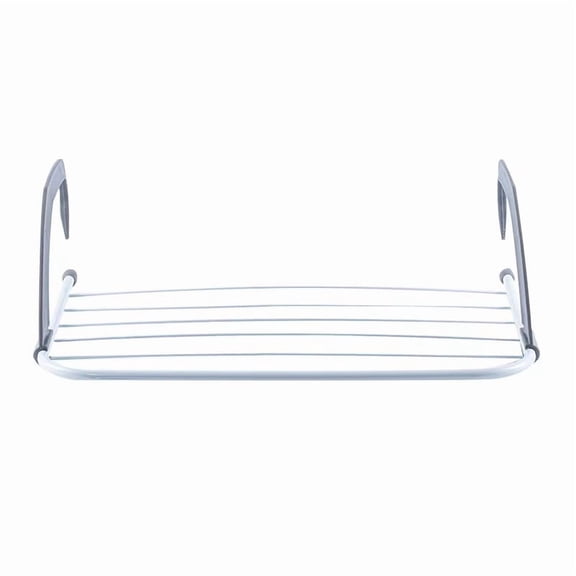 A stainless steel clothes drying rack creative hanging window sill shoe rack balcony simple storage drying rack folding home