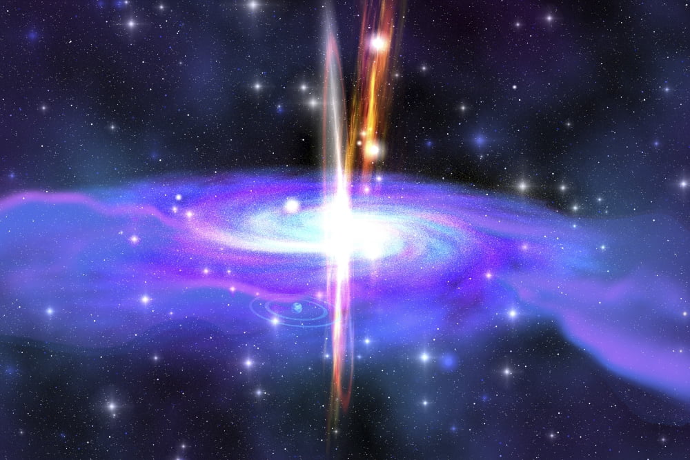 A stellar black hole caused by the collapse of a massive star Canvas Art - Corey FordStocktrek Images (18 x 12)
