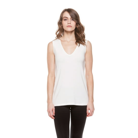 A to Z Sleeveless Modal V Neck Top