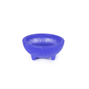 A-to-Z Supply 289-HS-NHS1008-AZ Molcajete Chico, 4 oz., 3" Diameter x 1-1/2" Deep, Polypropylene, Blue Color, NSF Certified, Authentic Serving Bowl for Bars and Restaurants, 24 Pack